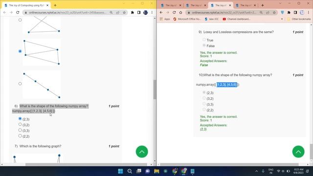 NPTEL The Joy of Computing using Python week 12 quiz assignment answers with proof of each answer смотреть онлайн