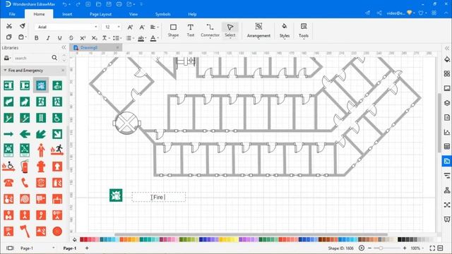 How to Create a School Fire Escape Plan | EdrawMax смотреть онлайн
