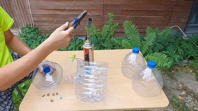 Ветряк своими руками из пятилитровых пластиковых бутылок. Как избавиться от птиц. смотреть онлайн