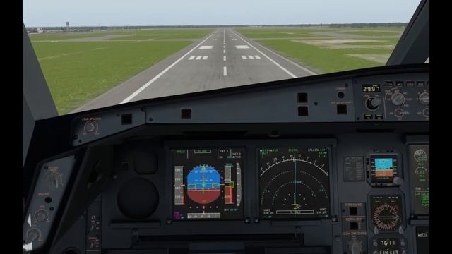 Toliss A340-600 ILS RWY35L Landing in Lyon-Saint Exupéry Airport(LFLL) смотреть онлайн