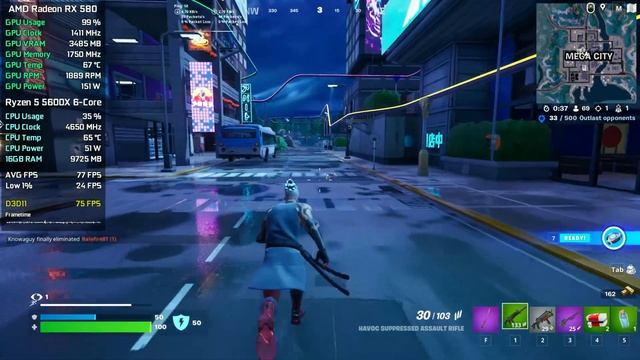 Fortnite Chapter 4 - Season 2 - AMD RX 580 - Low - Medium - High - Epic - DirectX 11 смотреть онлайн