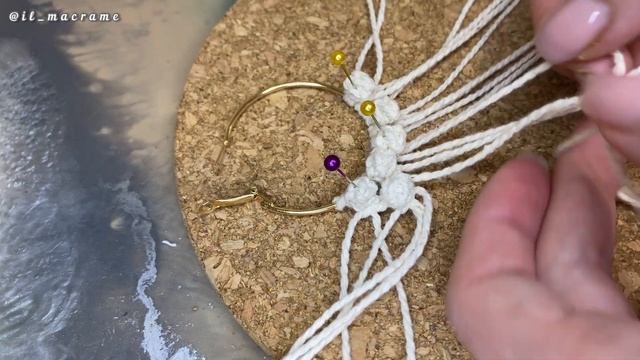 Серьги в технике макраме |современное макраме | il_macrame смотреть онлайн