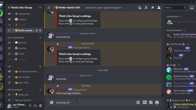 Elon musk bot improved help command.. смотреть онлайн