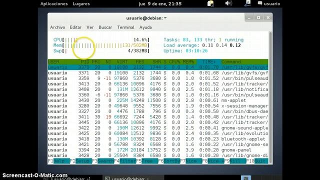 Uso del Comando HTOP en Linux. смотреть онлайн