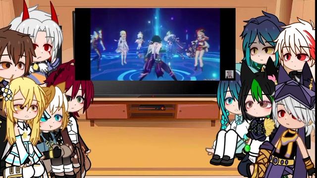 Реакция персонажей Genshin Impact на анимацию в разлом смотреть онлайн