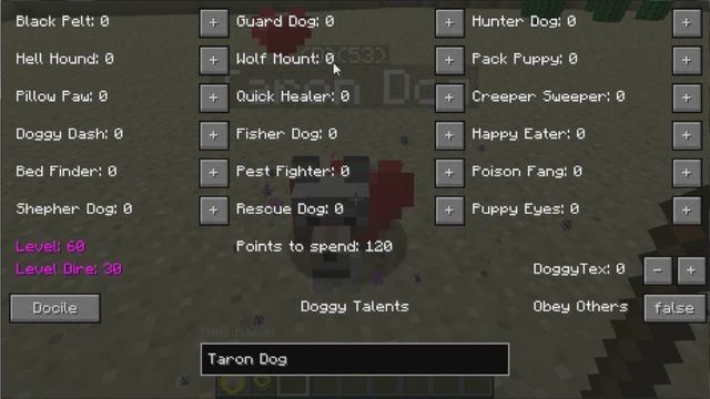 Обзор модов Minecraft №3 Супер Сабаки (Doggy Talents) смотреть онлайн