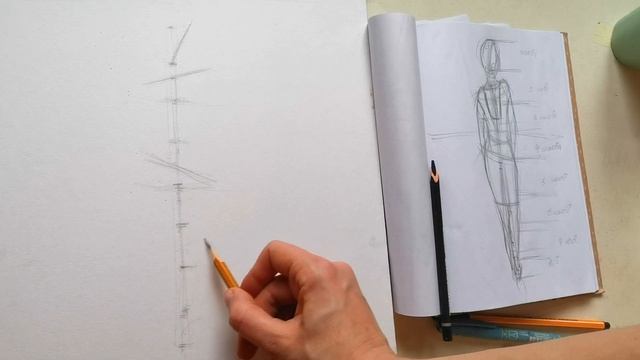 Как рисовать человека. Fashion иллюстрация. смотреть онлайн