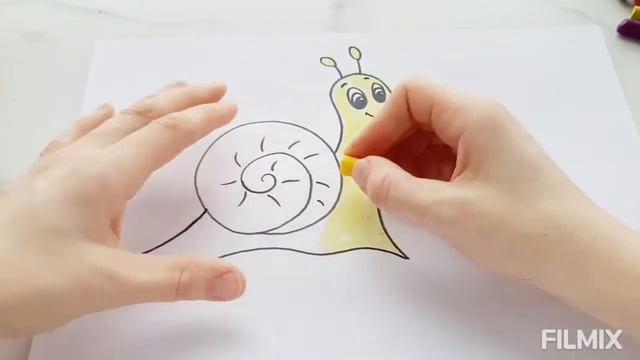 Улитка?. Детям. Рисуем просто. смотреть онлайн