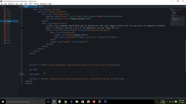 Bootstrap Tutorial 13: More On File Upload App смотреть онлайн