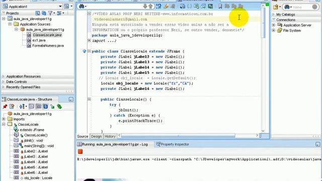 Aula 1623 java-Finalizando a classe Locale no JDeveloper11G смотреть онлайн