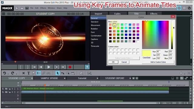 Magix Movie Edit Pro 2015 PLUS - Making Sphere INTRO Tutorial 2 смотреть онлайн