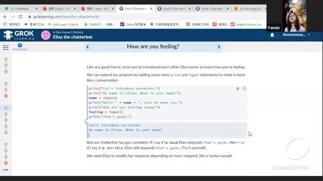 20200718 TWF Girls Go Tech: Python Eliza Chatbot смотреть онлайн