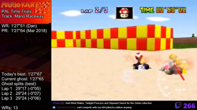MK64 - MR (3lap, PAL) - 1'27"61 (NTSC: 1'12"86) смотреть онлайн