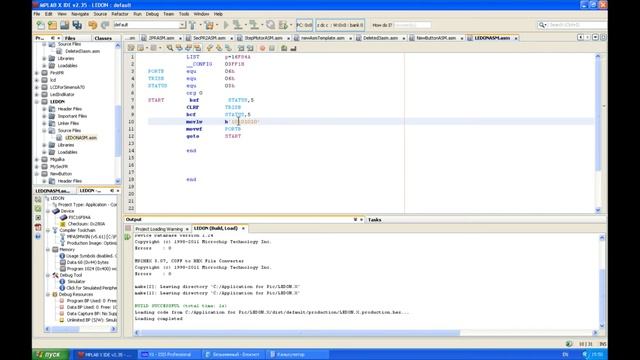7. Ассемблер. Инструкции PIC: CLRF, movlw, movwf, nop и регистр W (Урок 7. Теория) смотреть онлайн