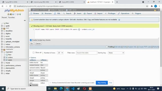 MySQL INNER JOIN Tutorial in Hindi смотреть онлайн