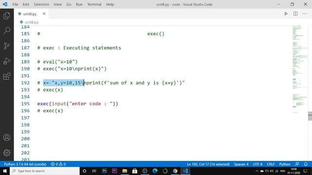 Exec Function in Python ?? |#158 Python Training in Hindi | Python Tutorial for Beginners смотреть онлайн