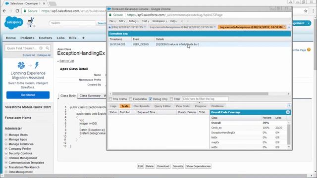 Salesforce - Debugging and exception handling смотреть онлайн