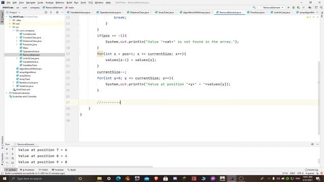 Arrays in Java remove elements part#3 تعلم جافا مع نور Array أزالة عناصر смотреть онлайн
