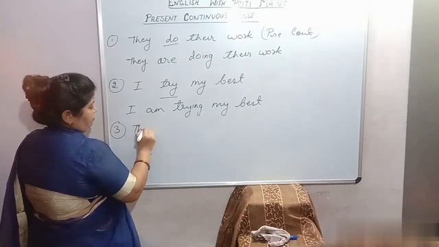 Present Continuous Tense by english with priti ma'am or english with priti mam смотреть онлайн