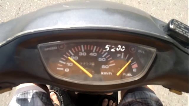 Honda Dio 35ZX 0-65 km/h смотреть онлайн