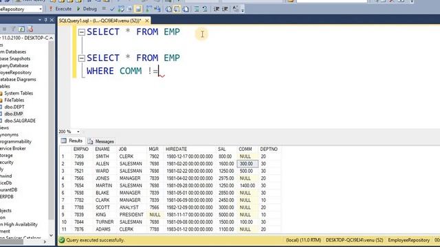 NULL IN SQL WITH NOTES - TELUGU смотреть онлайн
