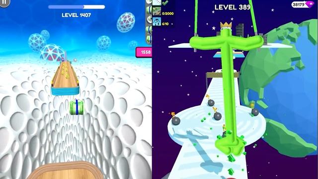 Going Balls | Tall Man Run - All Level Gameplay Android,iOS - NEW MEGA APK UPDATE смотреть онлайн