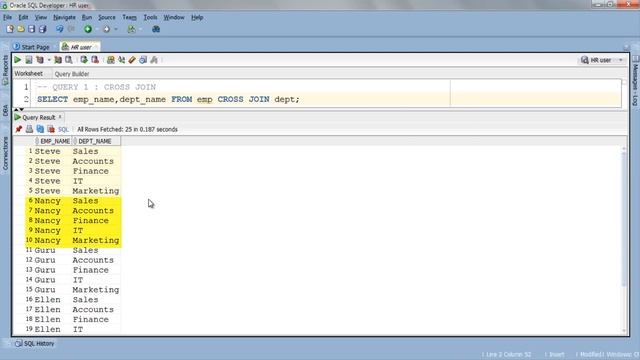 SQL tutorial 31 : SQL Cross Join In Oracle Database By Manish Sharma from RebellionRider смотреть онлайн