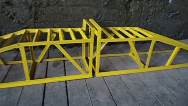 Мини-эстакада(рампа) для автомобиля своими руками. смотреть онлайн