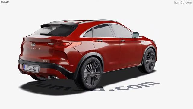 Infiniti QX55 US-spec 2021 3D model by Hum3D.com смотреть онлайн