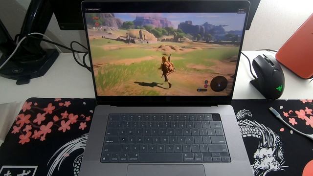 The Legend of Zelda Breath of The Wild no Macbook pro M1 pro 16'' (4K) смотреть онлайн