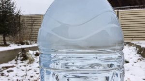 Как замерзает переохлажденная вода