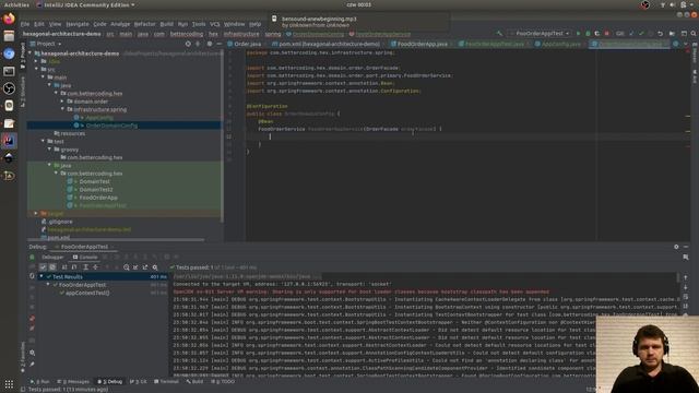 Hexagonal Architecture - Writing real domain example in Java & Spring #4 смотреть онлайн