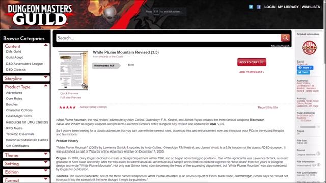 (Part 1 of 2) RPG Retro Review: White Plume Mountain [captcorajus] смотреть онлайн