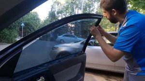Тонировка  автостекол силиконовой пленкой