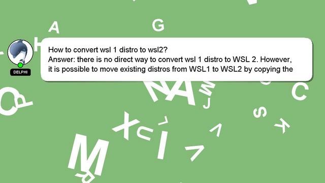 How to convert wsl 1 distro to wsl2? смотреть онлайн