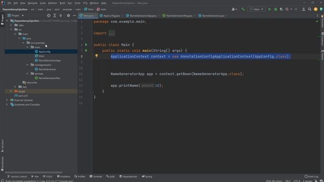 Java && Spring | Dependency Injection with annotations смотреть онлайн