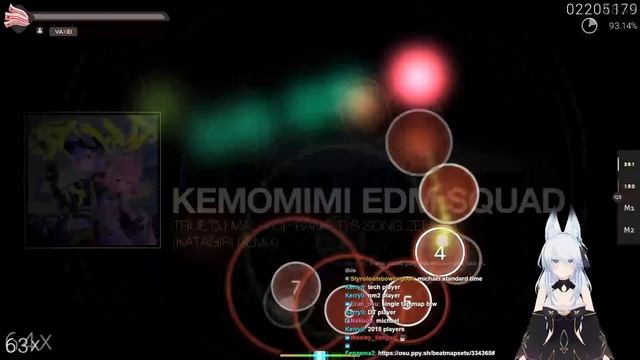 Top 100 player disguises as a VTuber (osu! Social Experiment) смотреть онлайн