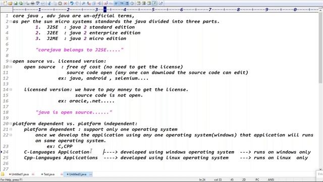 CORE JAVA + ADV. JAVA tutorials || Demo - 2 || by Mr. Ram On 10-09-2021 @10AM IST смотреть онлайн