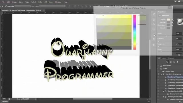 How to make wonderful 3D name in photoshop cs6 смотреть онлайн