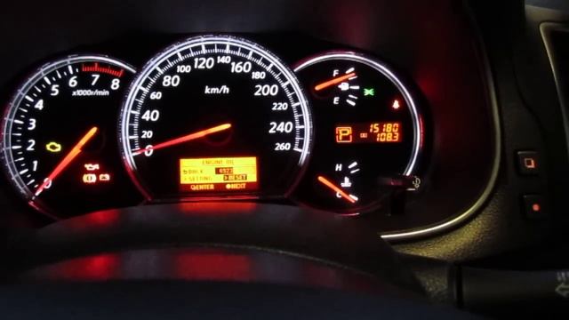 TEANA J32 - MID SETTING - ENGINE OIL RESET смотреть онлайн