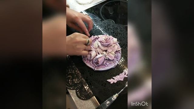 Скульптурная живопись...Панно...цветы из дек. штукатурки... смотреть онлайн
