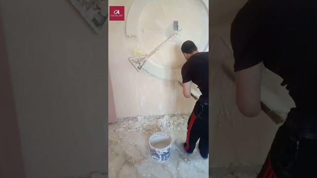 How To Make Pop Cornish Making Idea | Oral Or Round Design | Wall Tv Unit Making | Ceiling_Art смотреть онлайн