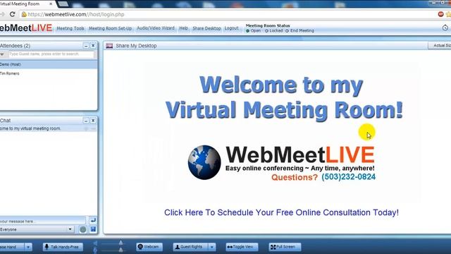 Web Meet Live ~ VoIP Audio Tutorial смотреть онлайн