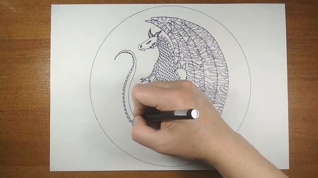Дракон. ТЕХНИКИ РИСОВАНИЯ ДЛЯ РАССЛАБЛЕНИЯ смотреть онлайн