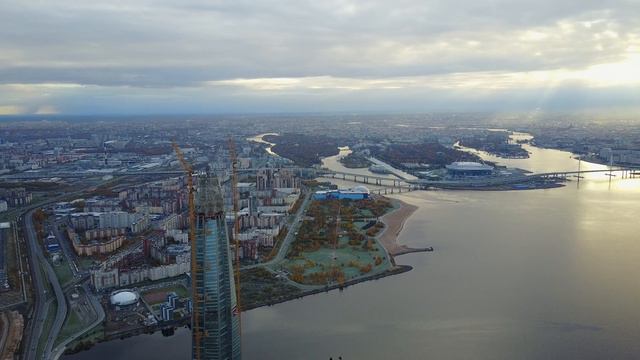 Строительство Лахта-центра 22.10.17 смотреть онлайн