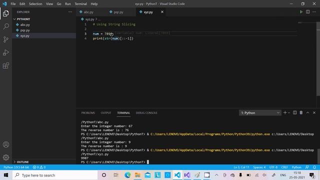 How to reverse number in python | 3 ways смотреть онлайн