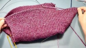 Жилет реглан-погон спицами. Жилет без швов .Мастер класс для начинающих.