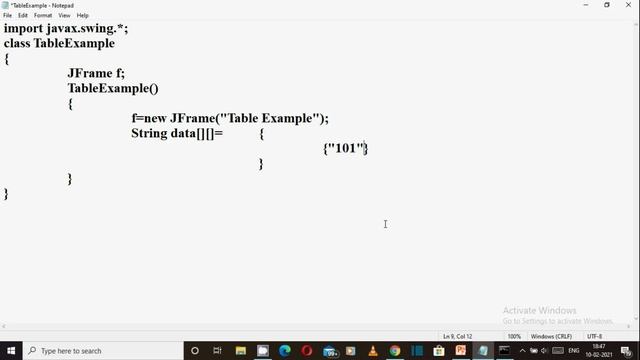 JTable Component of Swing Package in Java (हिंदी में) смотреть онлайн