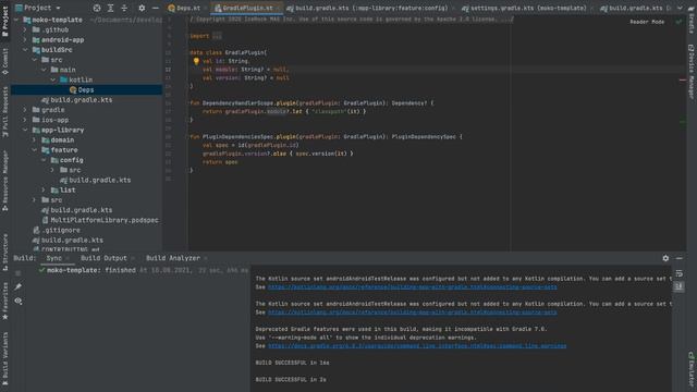 Kotlin Multiplatform Mobile. Gradle. BuildSrc