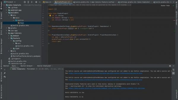 Kotlin Multiplatform Mobile. Gradle. buildSrc